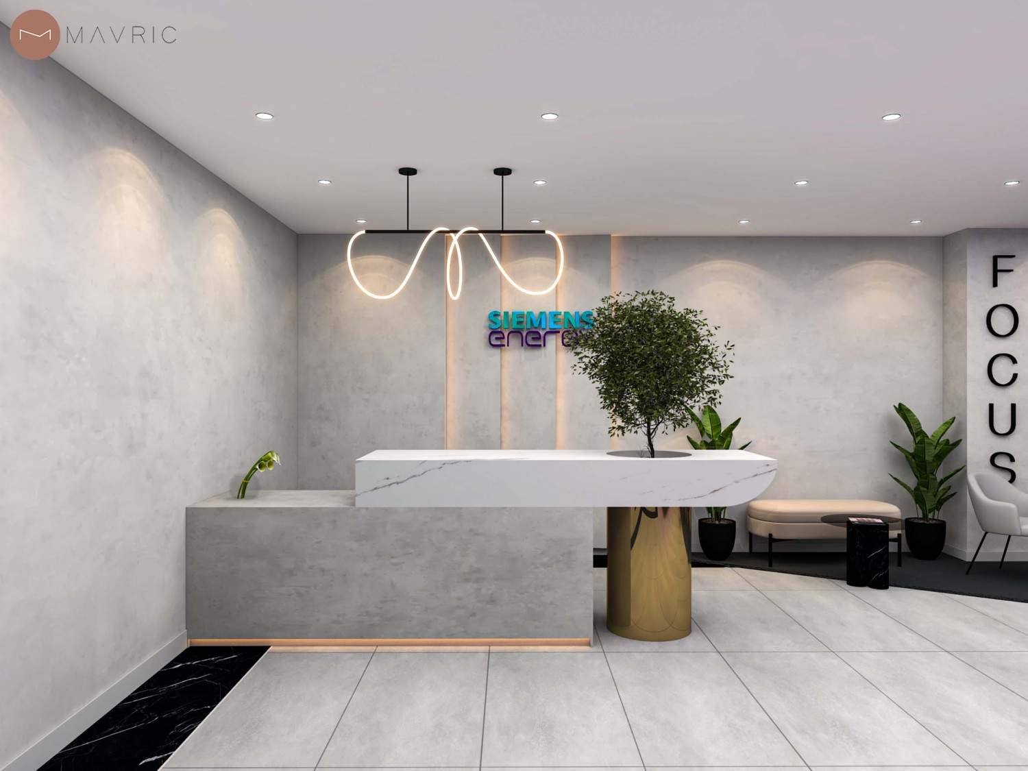 Office reception area design