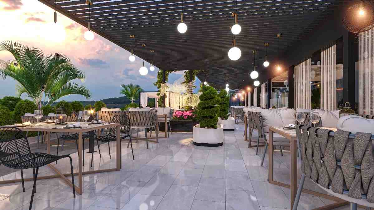 beautiful outdoor space design in Lahore