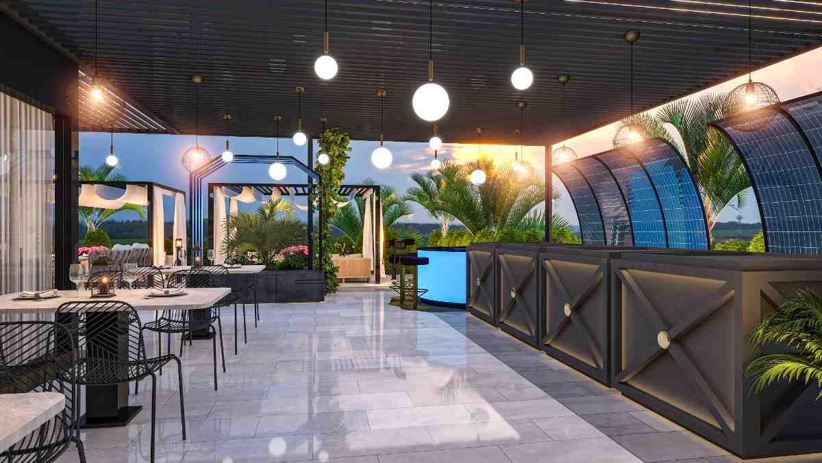 restaurant outdoor space design in Lahore