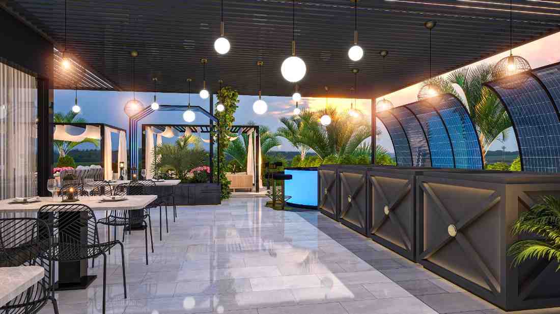 Restaurant outdoor space design in Lahore