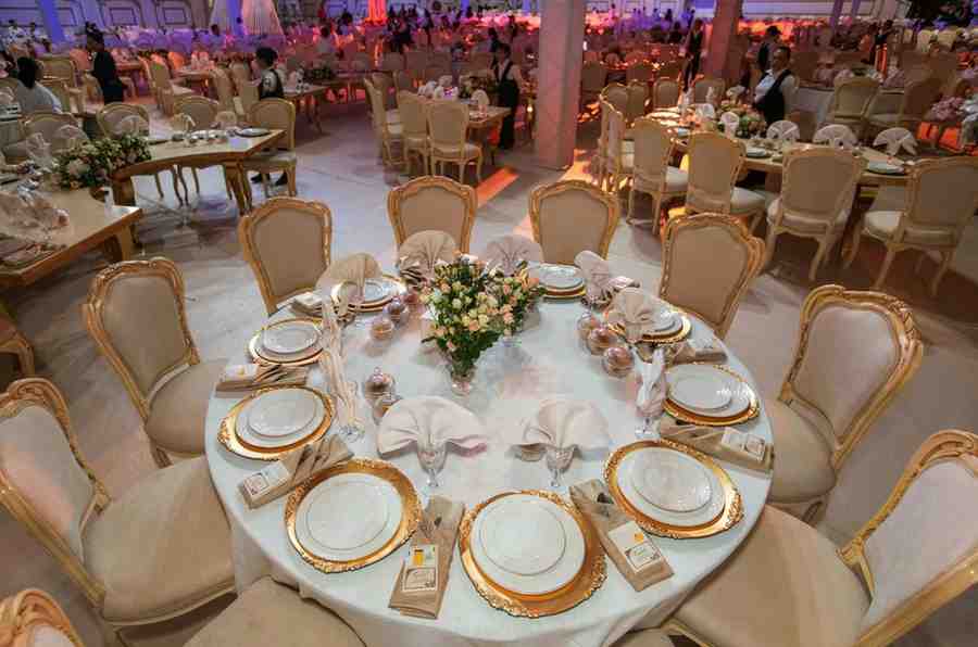 event hall table design