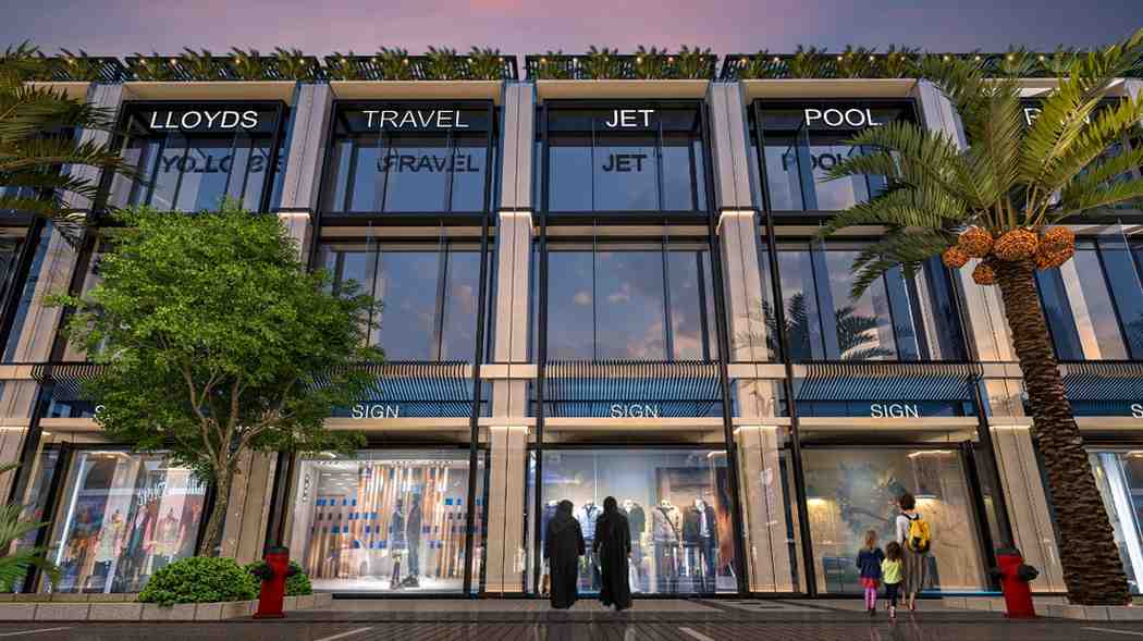 shopping mall front elevation design